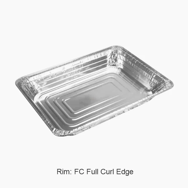 Stórir einnota álpappírsbakkar